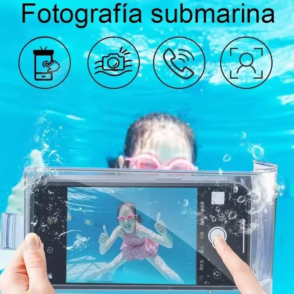 Underwater Waterproof Bag Transparent Mobile Phones Pouch Bags Universal Summer Swimming Phone Protector Case for iPhone Samsung view 5