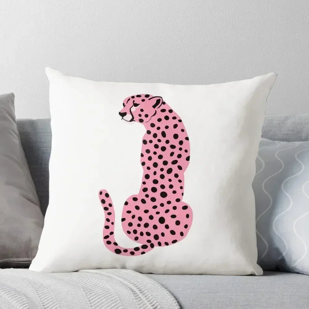 Подушка с розовым леопардом для праздников