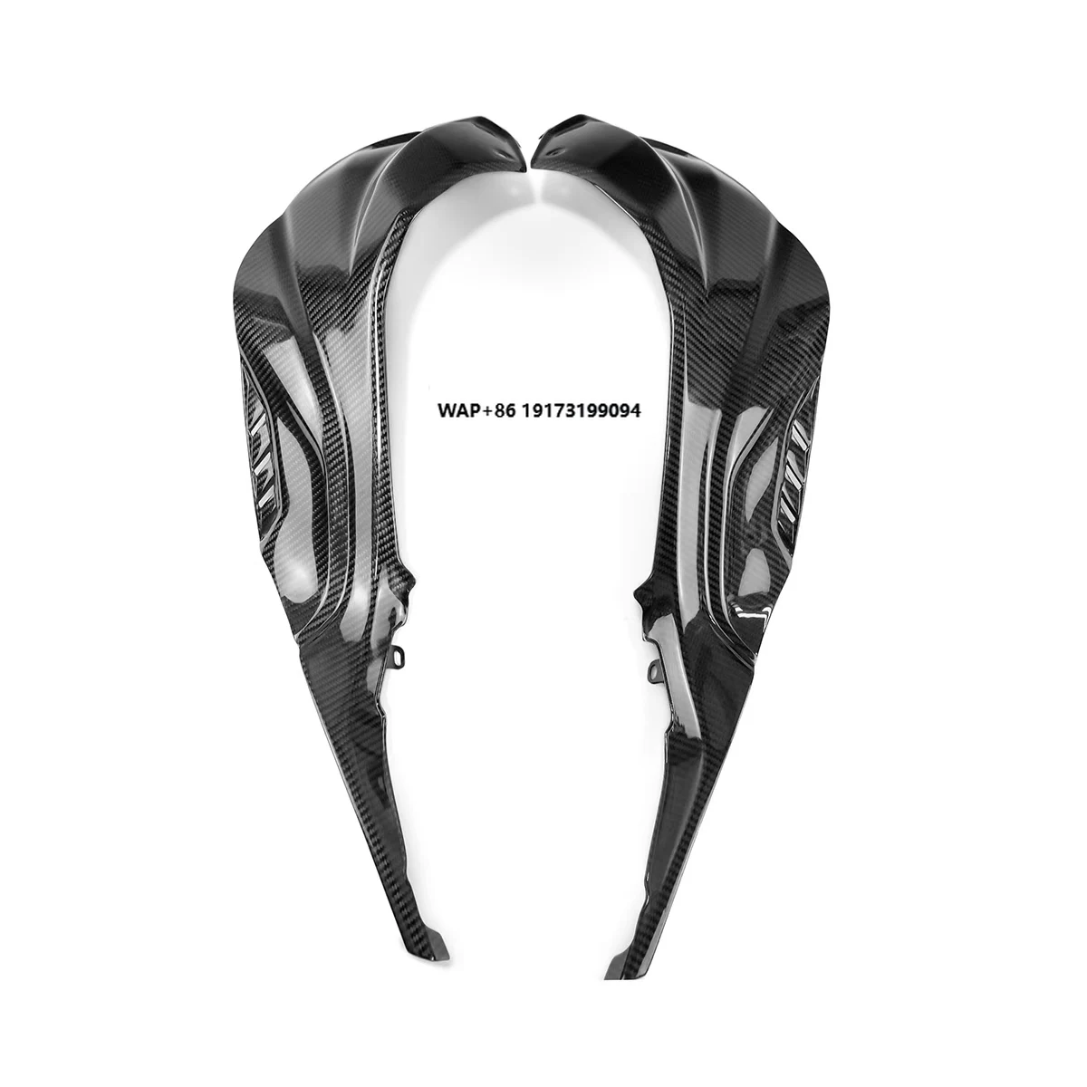 

Motorcycle Accessories Fuel Tank Side Panel Carbon Fiber 3K Twill Glossy Black Fit for-BMW S1000RR 2023 Models