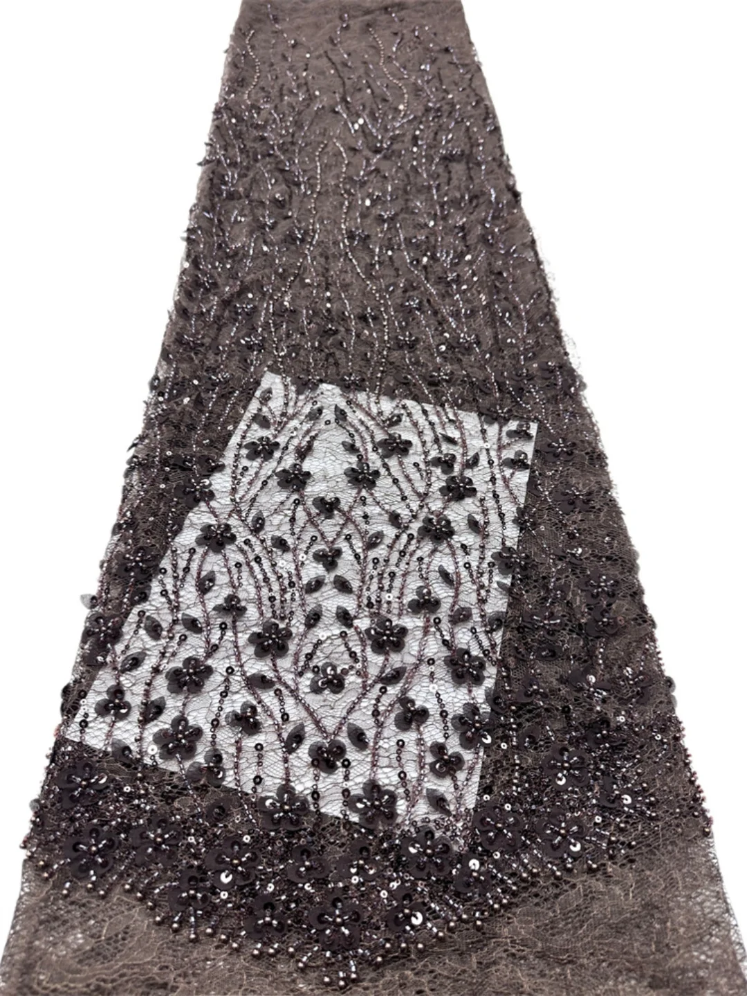 Kain Tulle Payet 3D Berkualita - Embroidery Net Dress ulasan dan harga