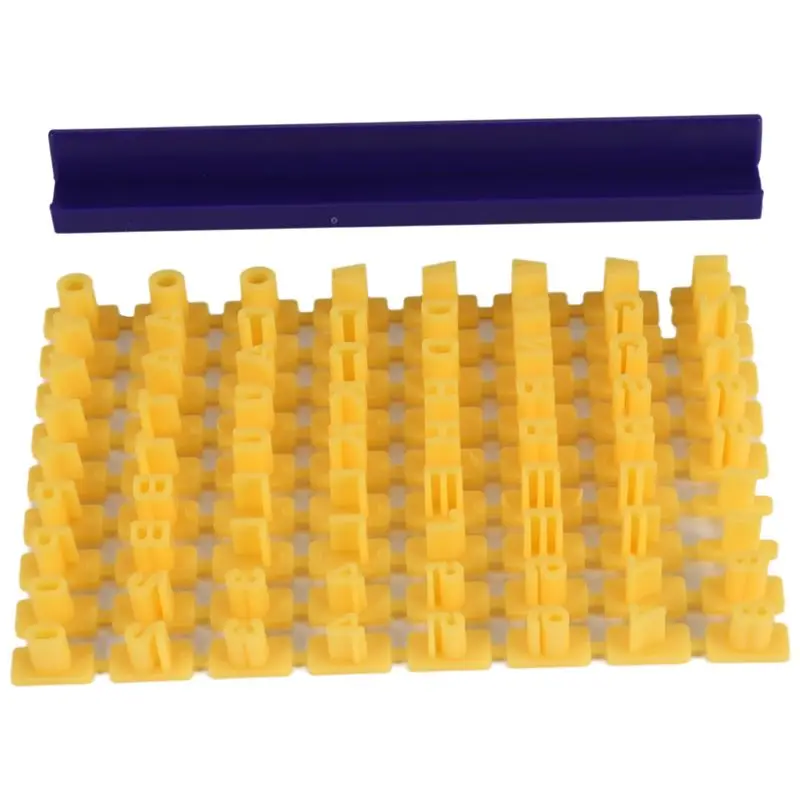 B62B-Alphabet Letter Number Cookie Press Stamp Embosser Round Cutter Stencil Tools Fondant DIY Tool Cookie Decorations