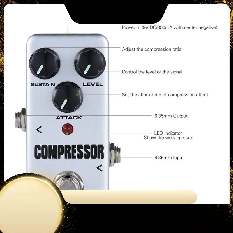 

KOKKO гитарная педаль эффектов, компрессор, полностью аналоговая схема, гитарный компрессор, педаль, аксессуары для гитары, гитарный компрессор