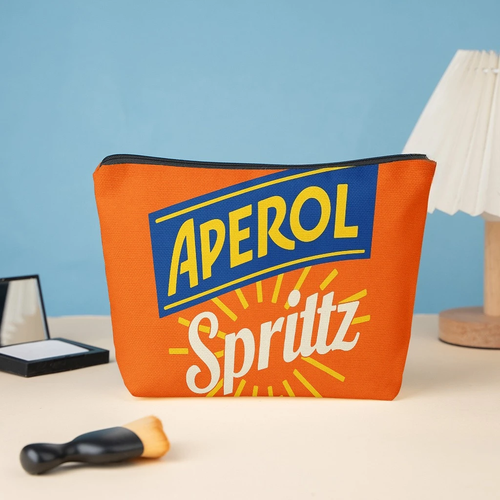 Aperol Spritz Cocktail, Stylish Zippered Wallets, Work Snack Bags, Skincare Product Organizers, Cosmetic Bags