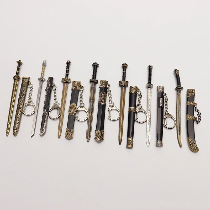 1 Piece Stationery Office Creative Ancient Times Famous Sword School Supplies Lovely Chinese Style Key Chain