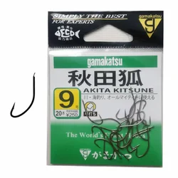 Japanese Akita Kitsune Fish Hooks Sharp Hook Gamakatsu 12002 Stream Fishing for Grouper White Striped Small Fish