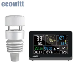 Ecowitt WS3901 Wifi Weather Station, Measures Temperature Humidity Wind Speed/Direction Precipitation UV Light, Supports IoT