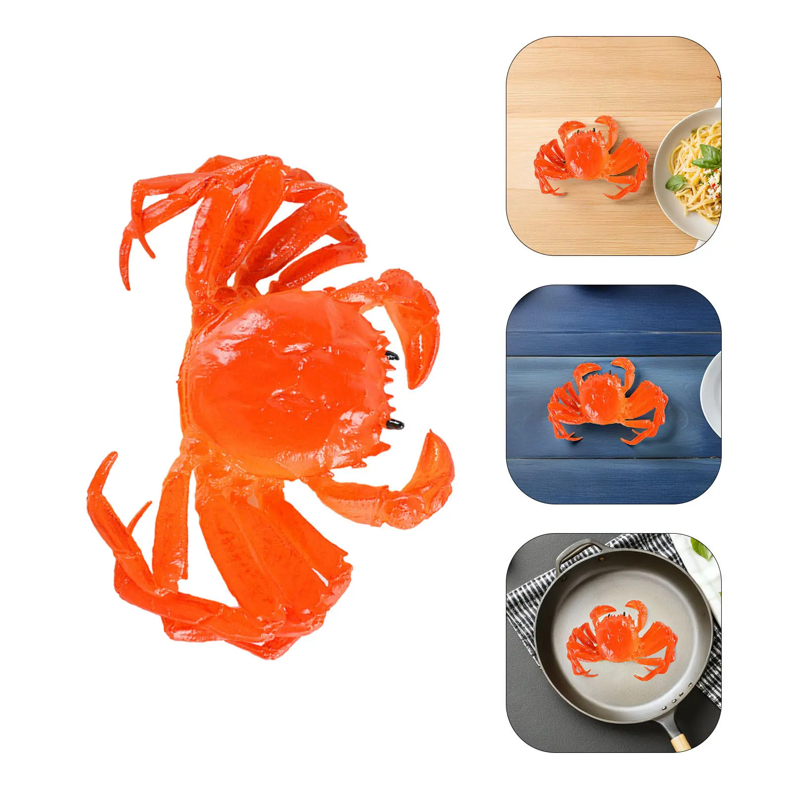 Lifelike Artificial Crab Decoration for Household Office Aquarium Fish Tank Party Swimming Pool Bathroom Sink Educational