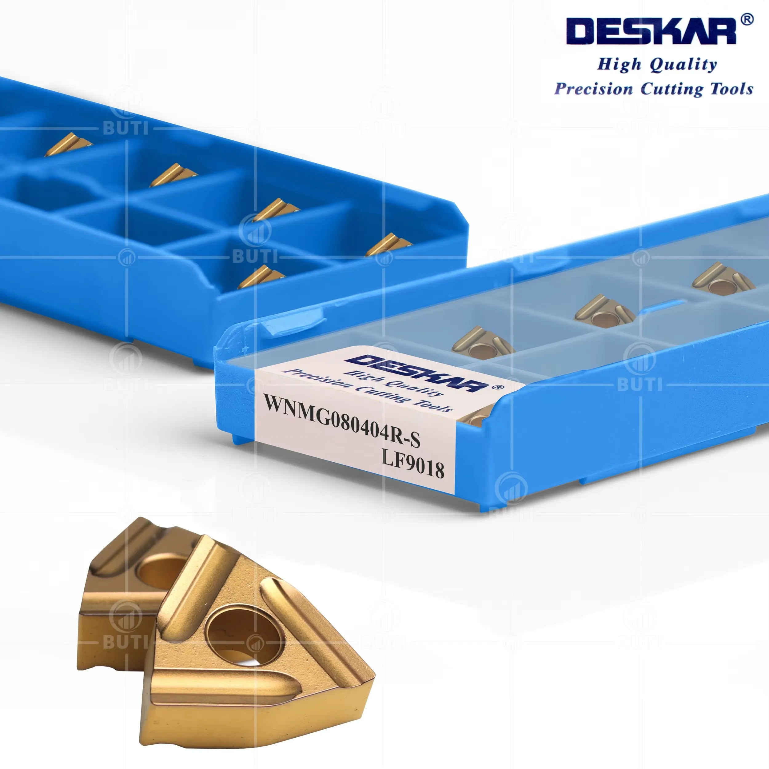 DESKAR WNMG080404/080408R/L-S LF9018 100% Original Turning Blade WNMG Peach Shaped External Turning Tool Steel Parts Processing