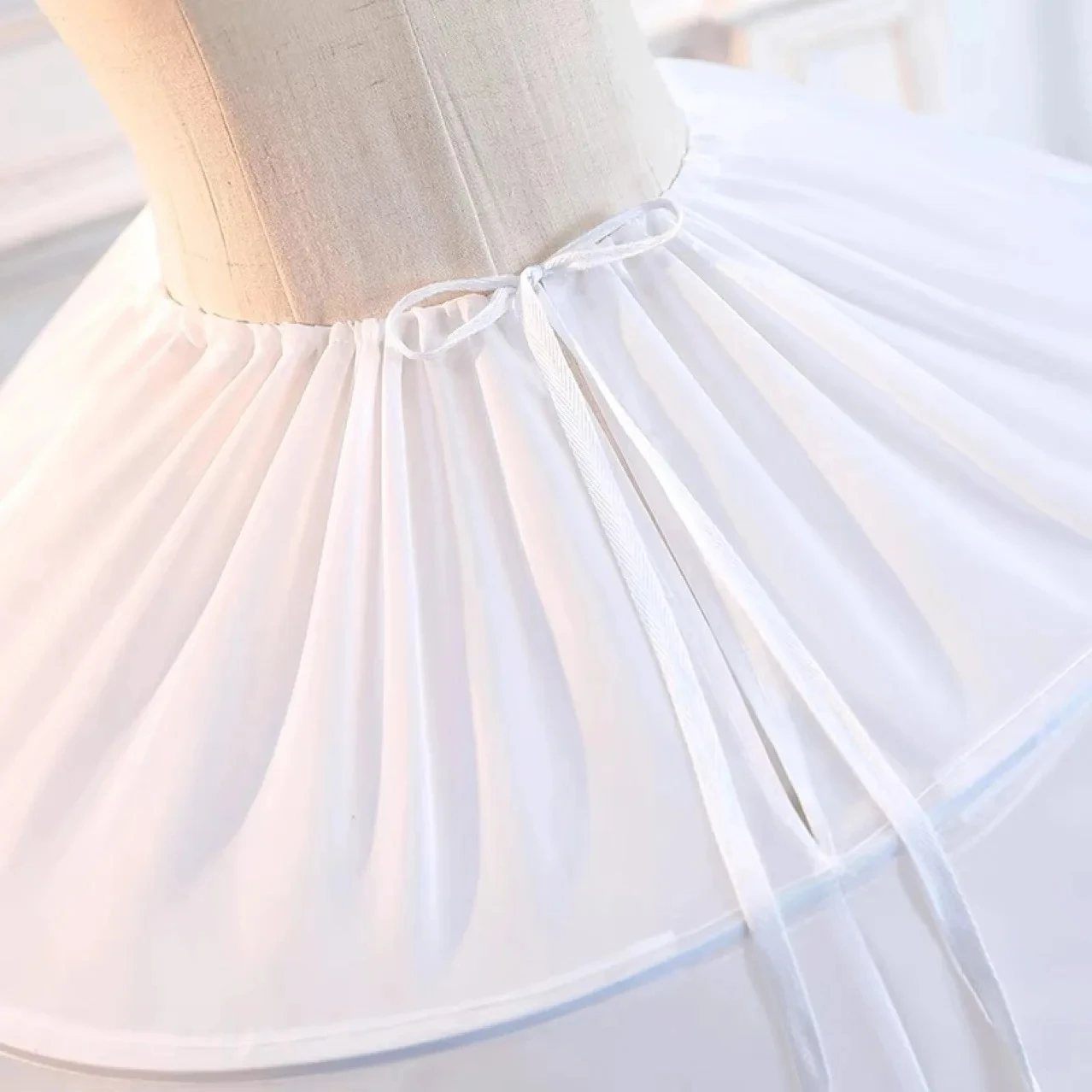 Ladies Ball Gown Waistband Puffy 8 Hoops Petticoat Wedding Accessories Crinoline Underskirt for Wedding Dress image 4