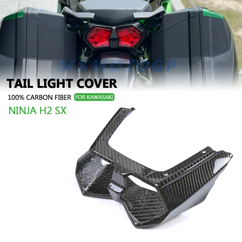 

For Kawasaki H2 SX 2018 2019 2020 100% Carbon Fiber Tail Light Cover Fairing Motorcycle Accessories