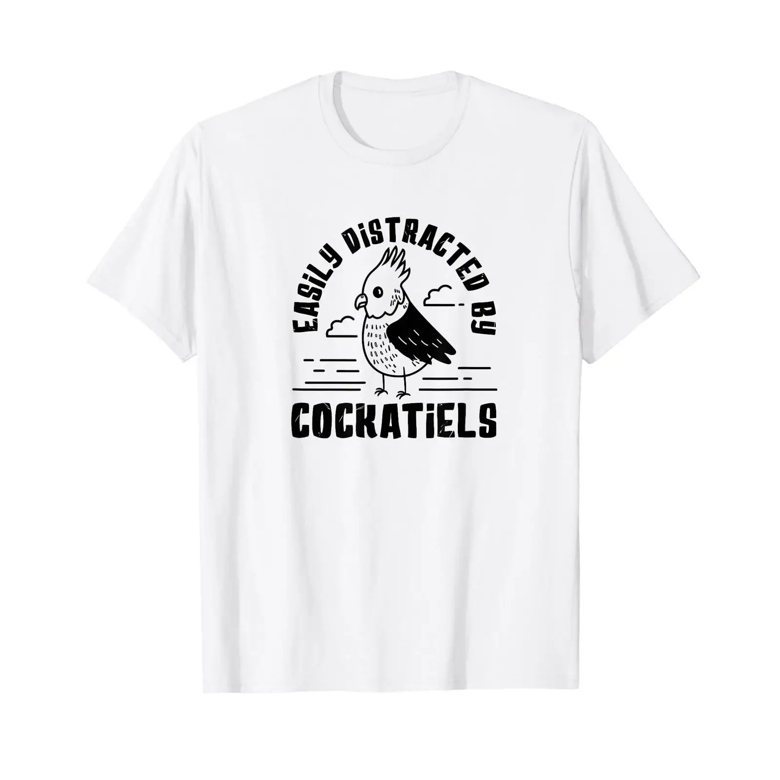 Abgelenkt von Nymphensittichen Vögel Haustier Wellensittiche Tiere T Shirt vintage Washed Stylish Comfortable Slightly
