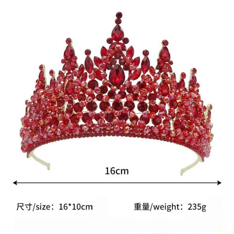 

*zLuxury Princess Queen Crystal Crown Women Bridal Wedding Party Rhinestone Headpiece Hair Accessories Jewelry Diadem Gift