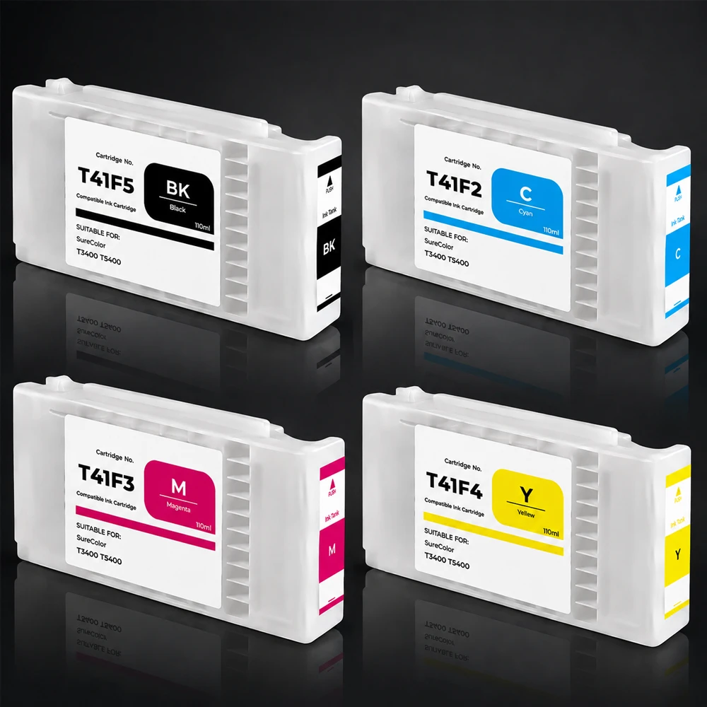 Europe For Epson T41F5 T41F2 T41F3 T41F4 Compatible Ink Cartridge For Epson SC T3400 SC-T3400 SC-T3400N T5400 SC-T5400M Printer