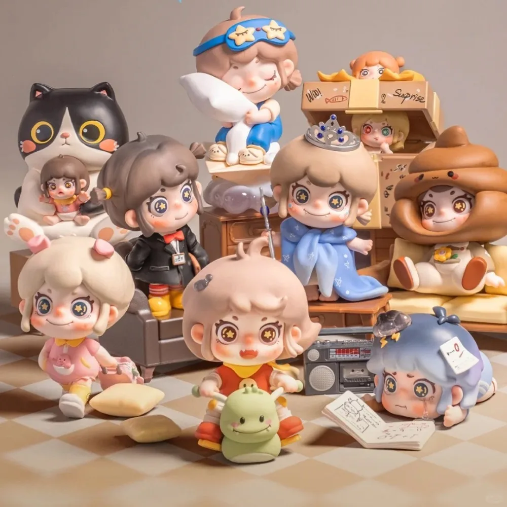 

PiPoPo Return To Childhood Series слепая коробка аниме фигурки Kawaii милые мини-куклы настольный орнамент детская фигурка подарок на день рождения игрушки