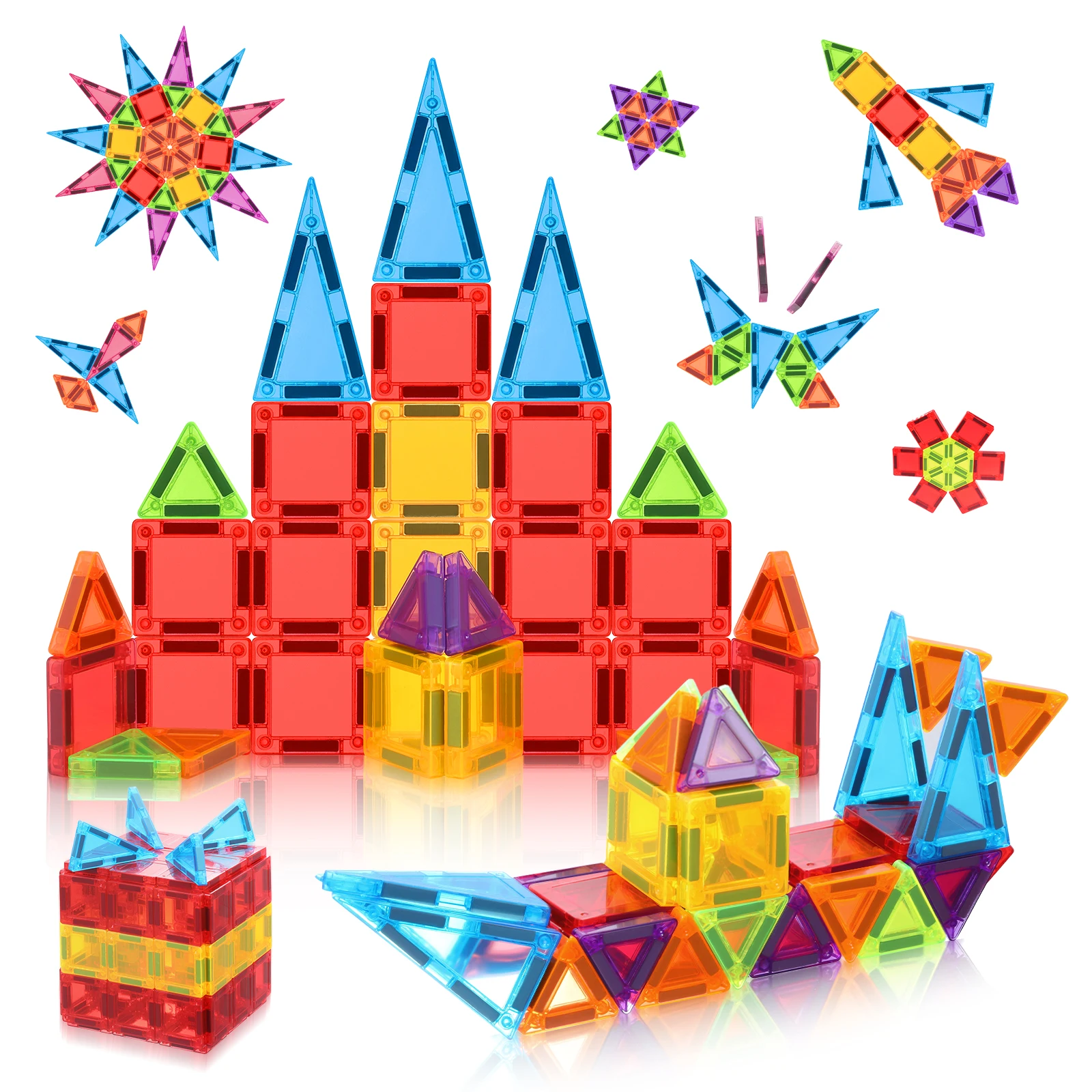 32 stks, 24 stks, Magnetische Tegels, Mini, Road Magnetische Blokken Bouwtegels, Educatieve Magneten Tegels Speelgoed f