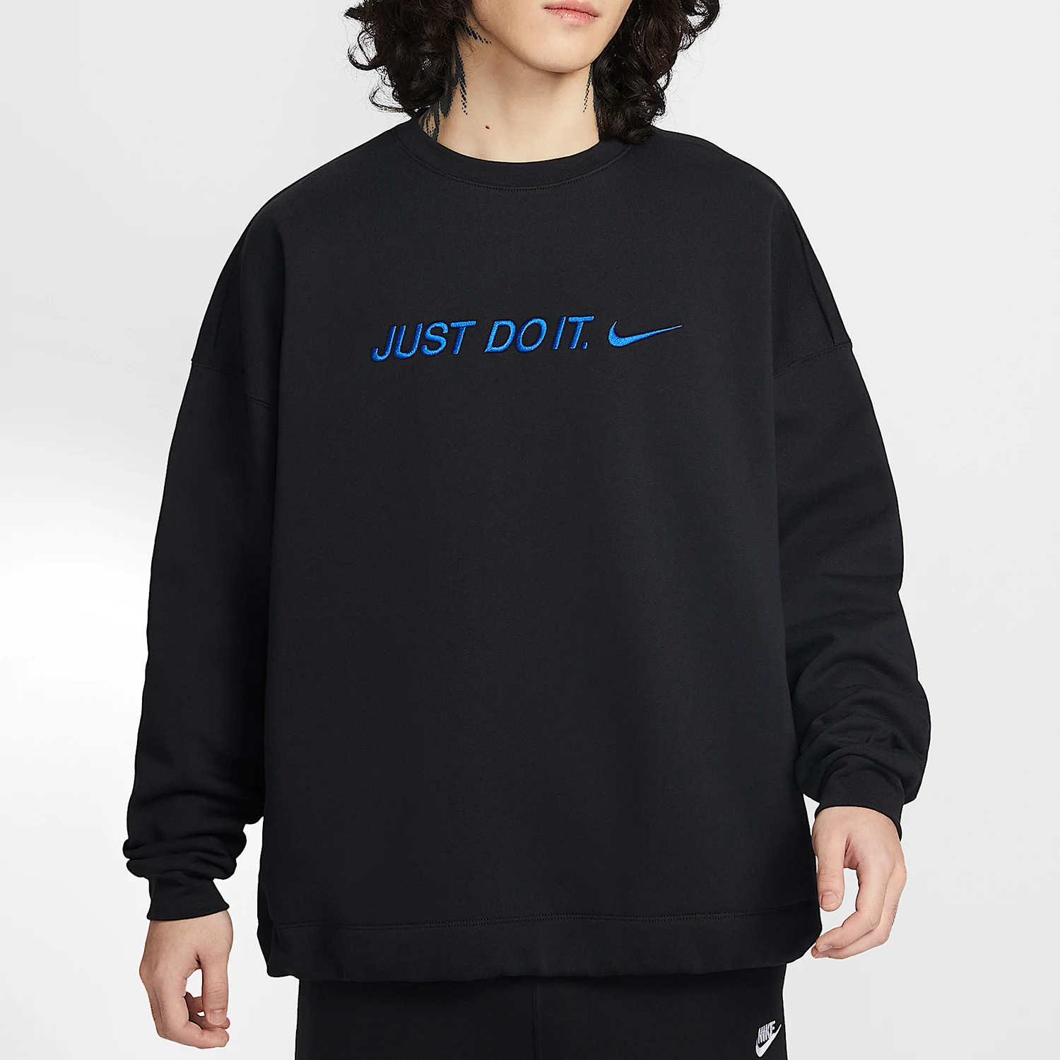 Nike Authentic Spring Style Men's Round Neck Pullover Embroidered Hoodie IF1640-010