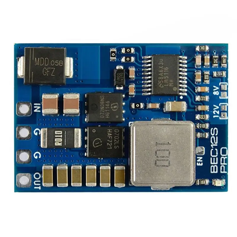 AS96-For MATEK BEC12S-PRO Module 9-55V To 5V/8V/12V-5A Overcurrent Protection Self-Recovery For RC Airplane FPV