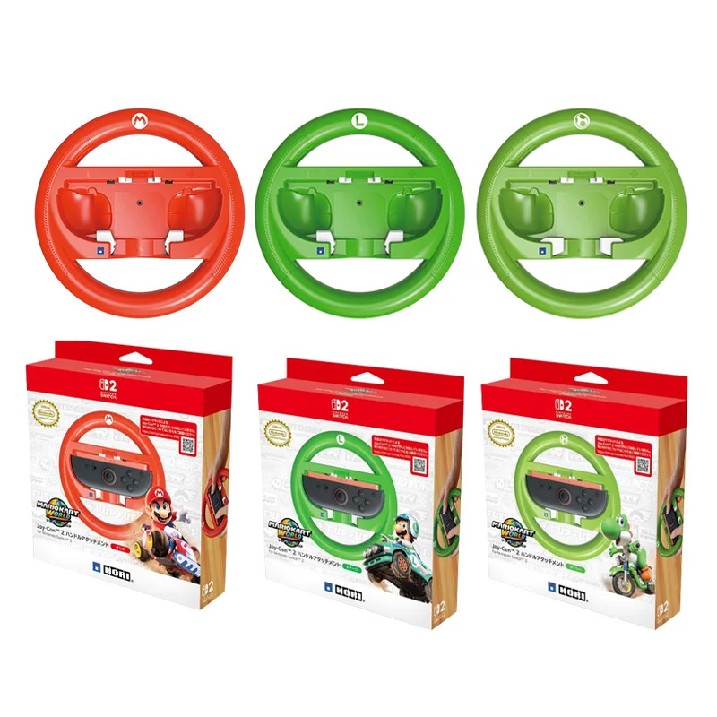 Accesorios Originales de Nintendo NS 1 y 2, Volante de Carreras Mario Kart World Joy-Con2, Mario, Luigi, Yoshi, en Stock, Controlador Universal