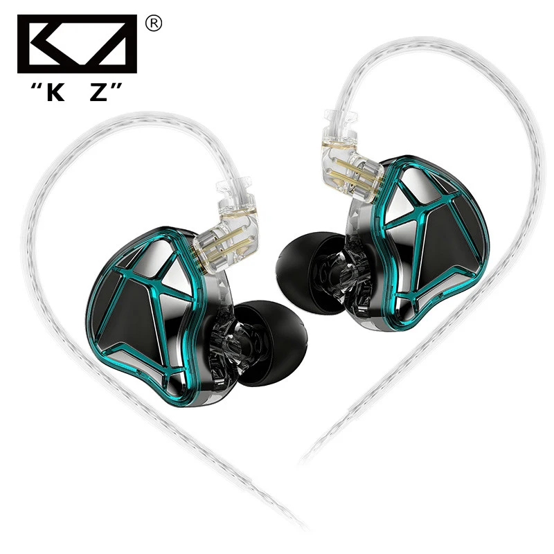 سماعات KZ Axas داخل الأذن هاي فاي، صوت عالي الدقة، باس عميق، اختيار مثالي لألعاب استمتع بالموسيقى