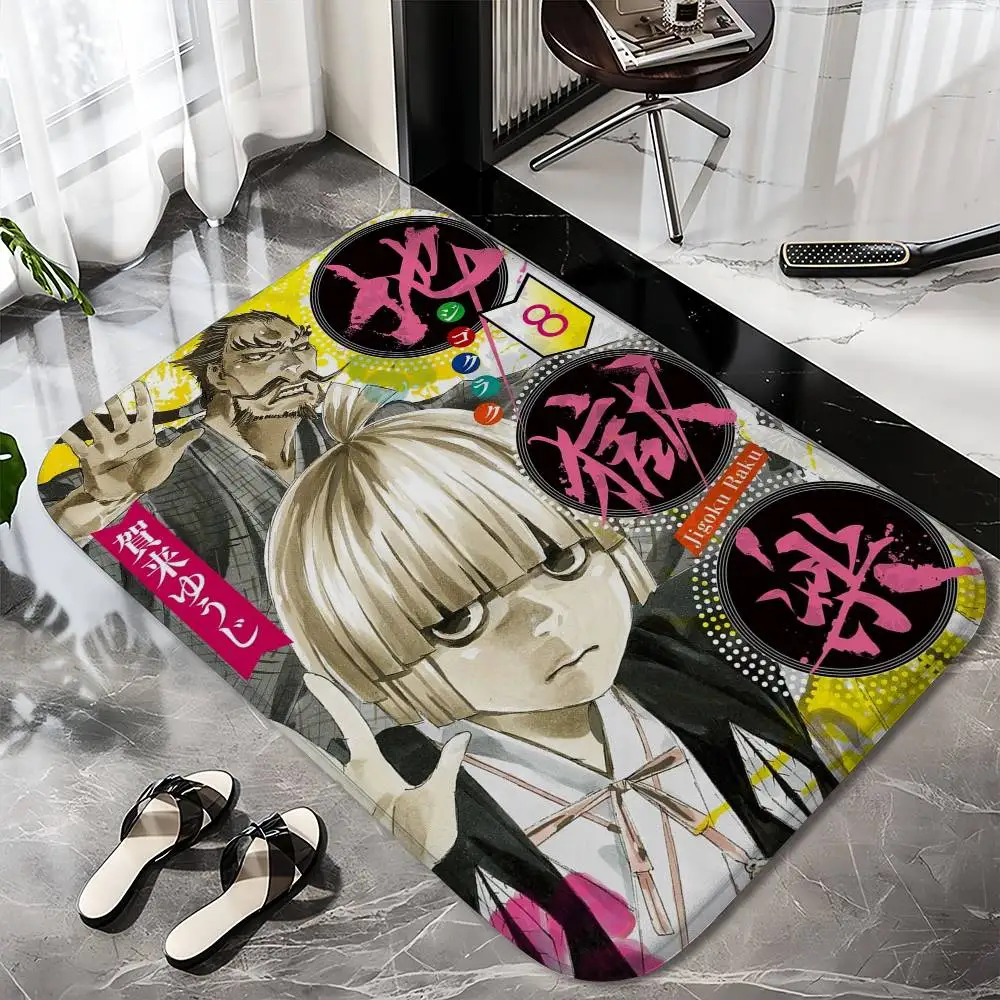 

Hells Paradise Jigokuraku Gabimaru Floor Mat Printed Large Carpets Room And Bedroom Carpets Bathroom Anti Slip Door MATS Small