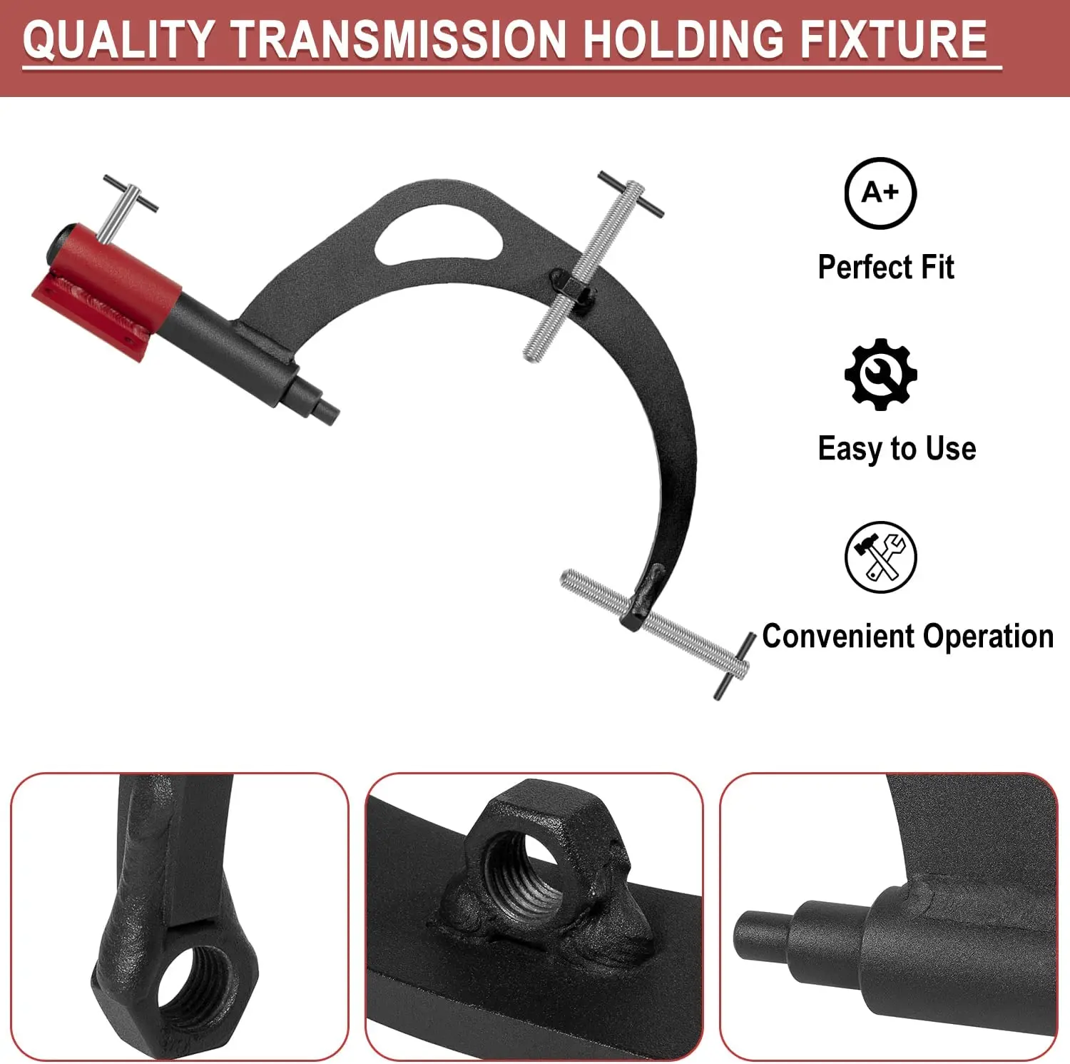 TML General Transmission Holding Fixture Tool J-8763-B with Base Fit for GM Transmissions Small Engine 3L30, 200, 200C, 200-4R