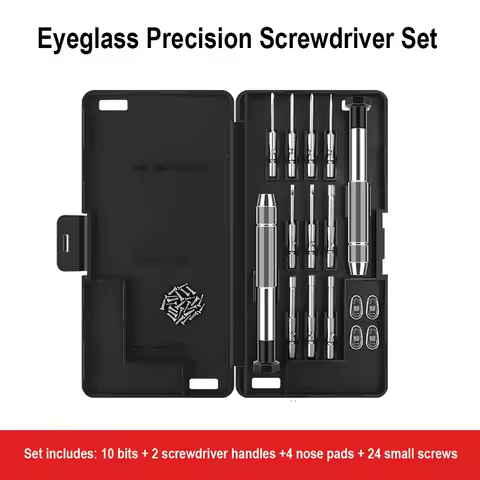 12pcs/set Glasses Screwdriver For Phone clocks Eyeglass Watch Hand Repair Kit with Storage Box Precision Screwdriver Tools