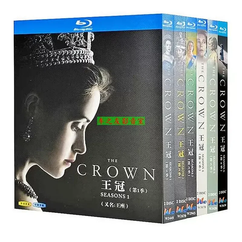 Blu ray High Definition American Drama The Crown Seasons 1 to 6 BD Disc Box Collection with Chinese and English Subtitles 12
