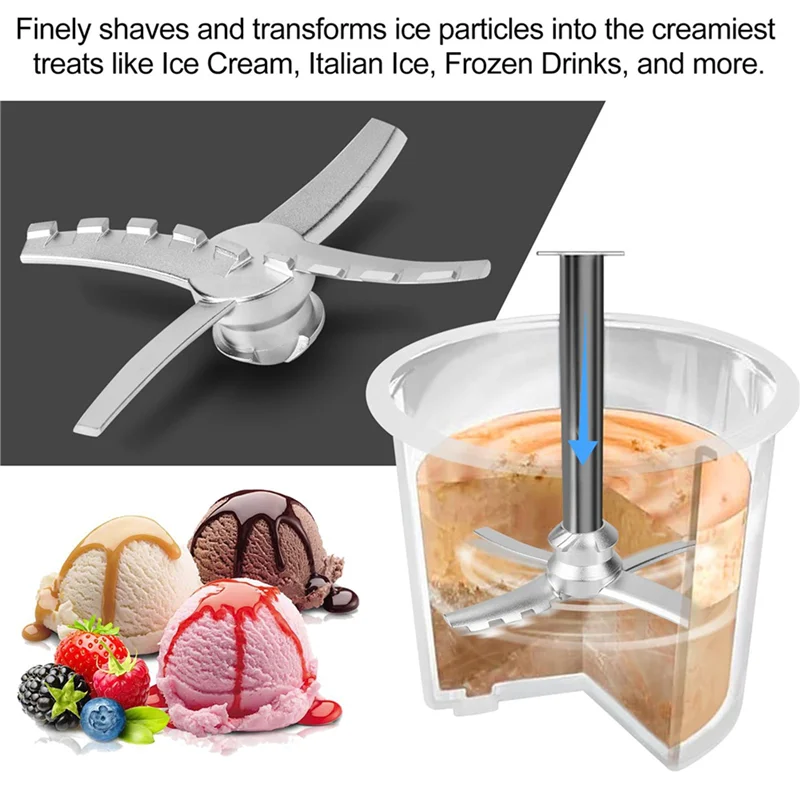 ABYN-2X Blade Replacement Accessories For Ninja Creami Deluxe NC501 Series Ice Cream Makers, For Ninja Creami