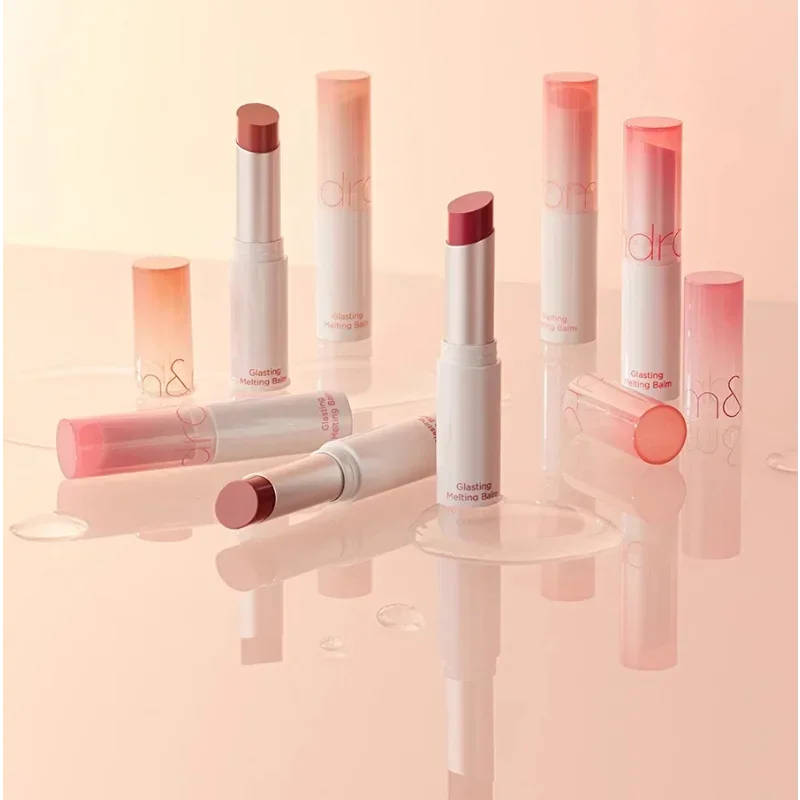 Romand Glasting Melting Balm Jelly Lipstick Lip Gloss Watery Glow Silky Smooth long-lasting Rare Beauty Korea Makeup Cosmetics