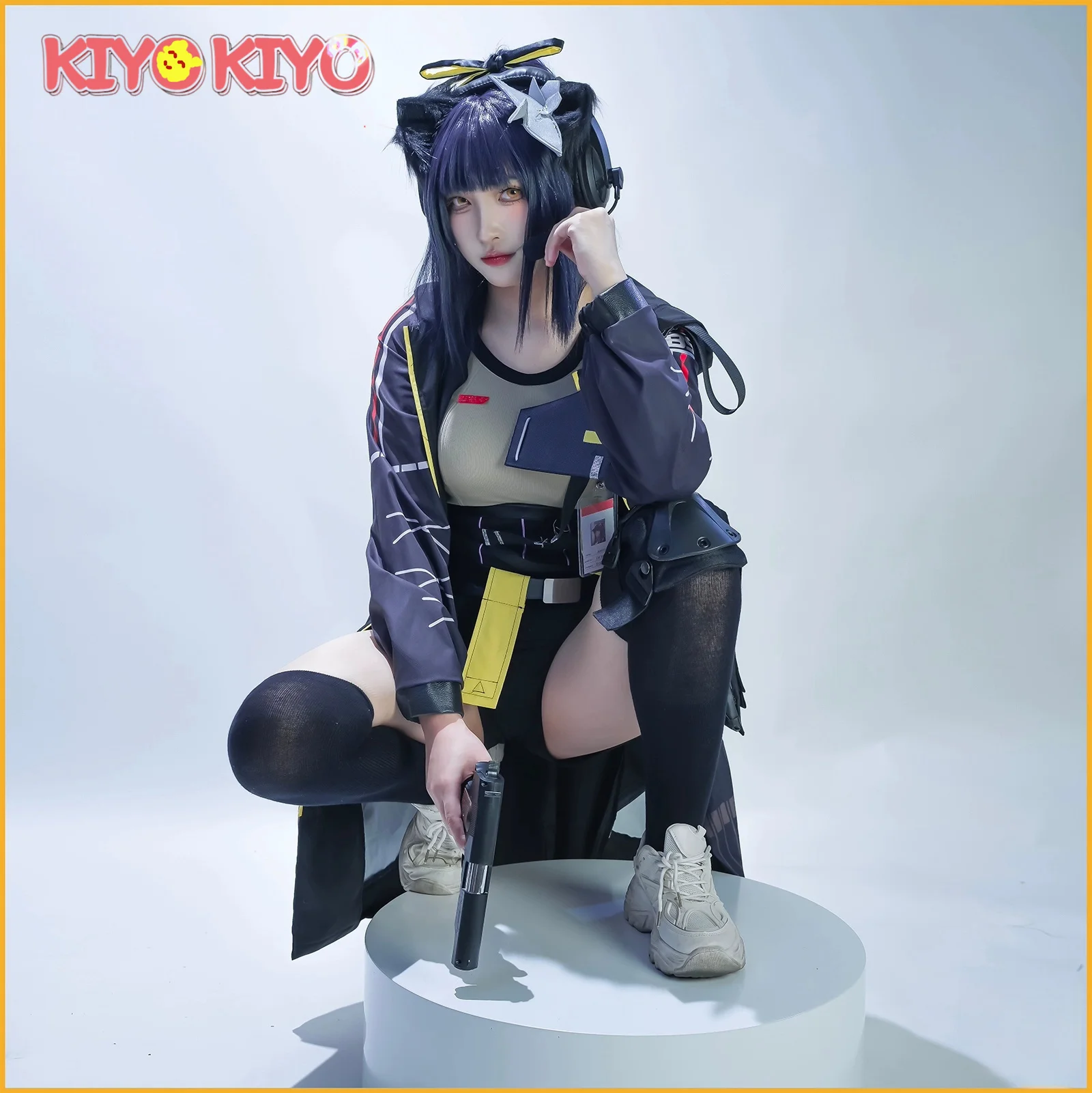 KIYO-KIYO Arknights Jessica the Liberated Cosplay Costume Jessica Uniform Set Female Halloween Costumes