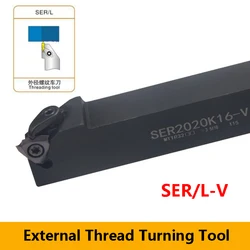 LIHAOPING SER-V SER SEL CNC Lathe Cutter External Thread Turning Tool Holder SER1616H16-V SER2020K16-V SER2525M16-V SER2020K22-V