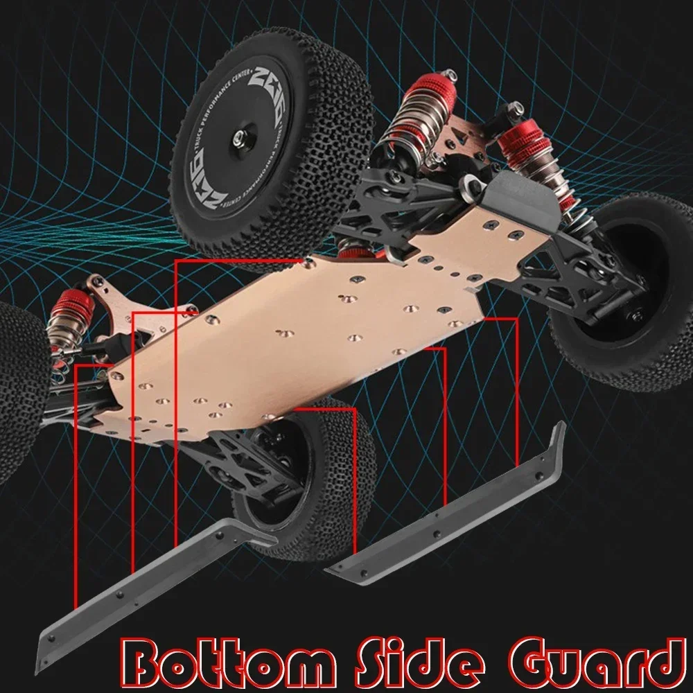 Conjunto de borde inferior de coche RC para Wltoys escala 1:12 124018 124019 piezas de repuesto de vehículo de Control remoto