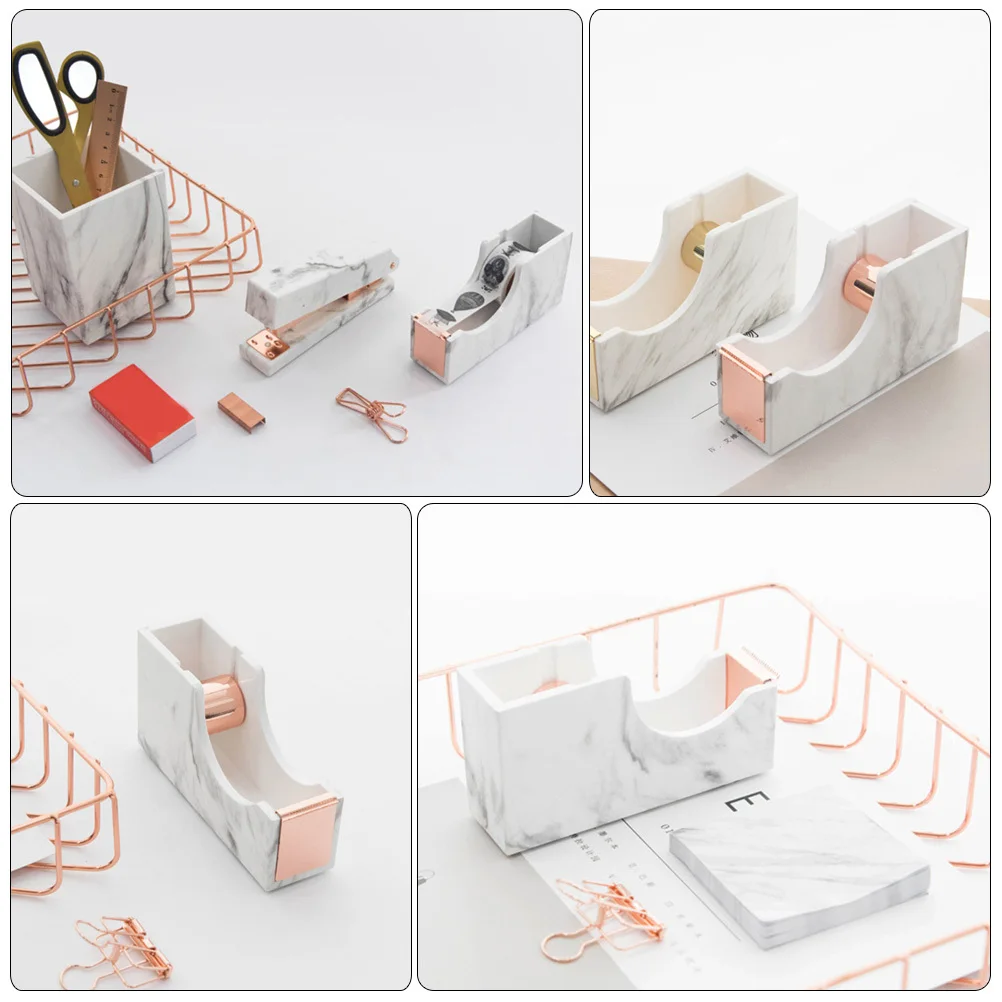 

Premium ABS Tape Dispenser Professional Cutter Portable Lightweight Smooth Round Edges Practical Office School Use