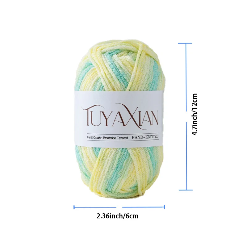 3-Pack of Starlight Graffiti Yarn, Shiny Thread Weaving, 100g Per Roll, Total 300g, Great for Crochet and Handmade Crafts, Suitable for Knitting Bags, Hats, Cushions, and Other Handmade Crafts, All-Season Yarn