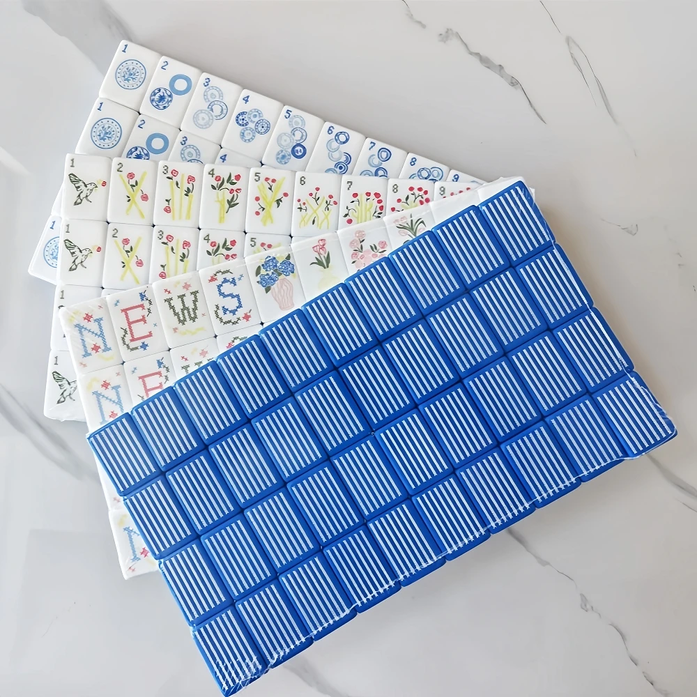 Board Game Mahjong - مجموعة ماجونغ أمريكية فاخرة ثلاثية الطبقات