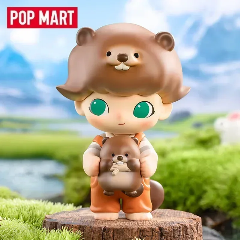 

POP MART DIMOO Mengxin Beaver Лифт Kawaii Аниме Фигурка Слепая коробка Игрушка Украшение рабочего стола Таинственная сумка Коллекционная