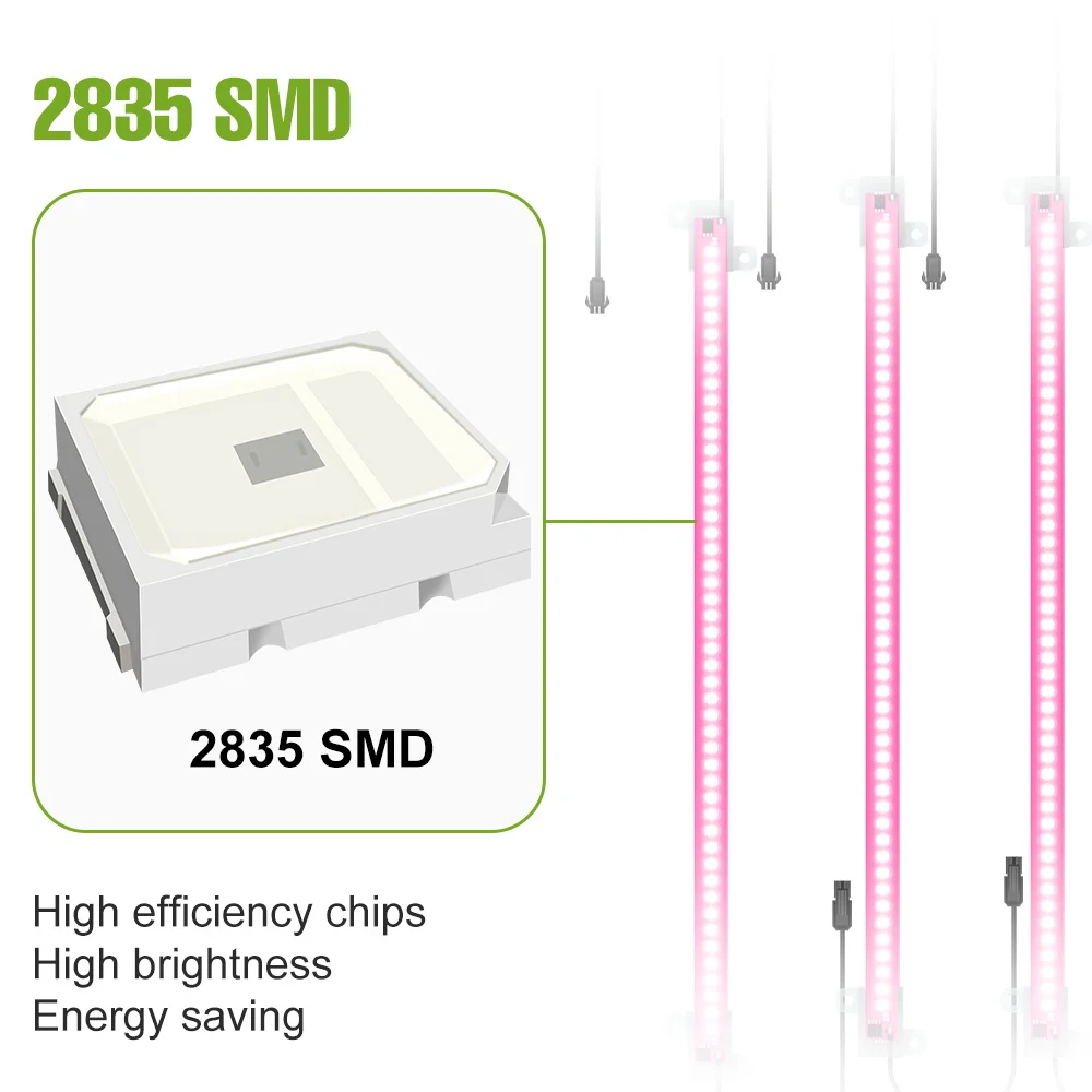 12 Hoofd Led Grow Light Strip Volledige Spectrum Teelt Lamp 30/50 Cm Voor Indoor Bloem Potplant Growbox vulling Verlichting Eu Plug