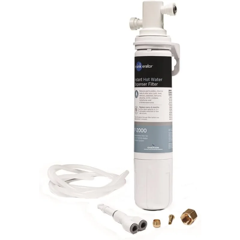 

InSinkErator F-2000S Премиальная система фильтрации воды под раковиной для мгновенной системы диспенсера горячей и холодной воды, белый
