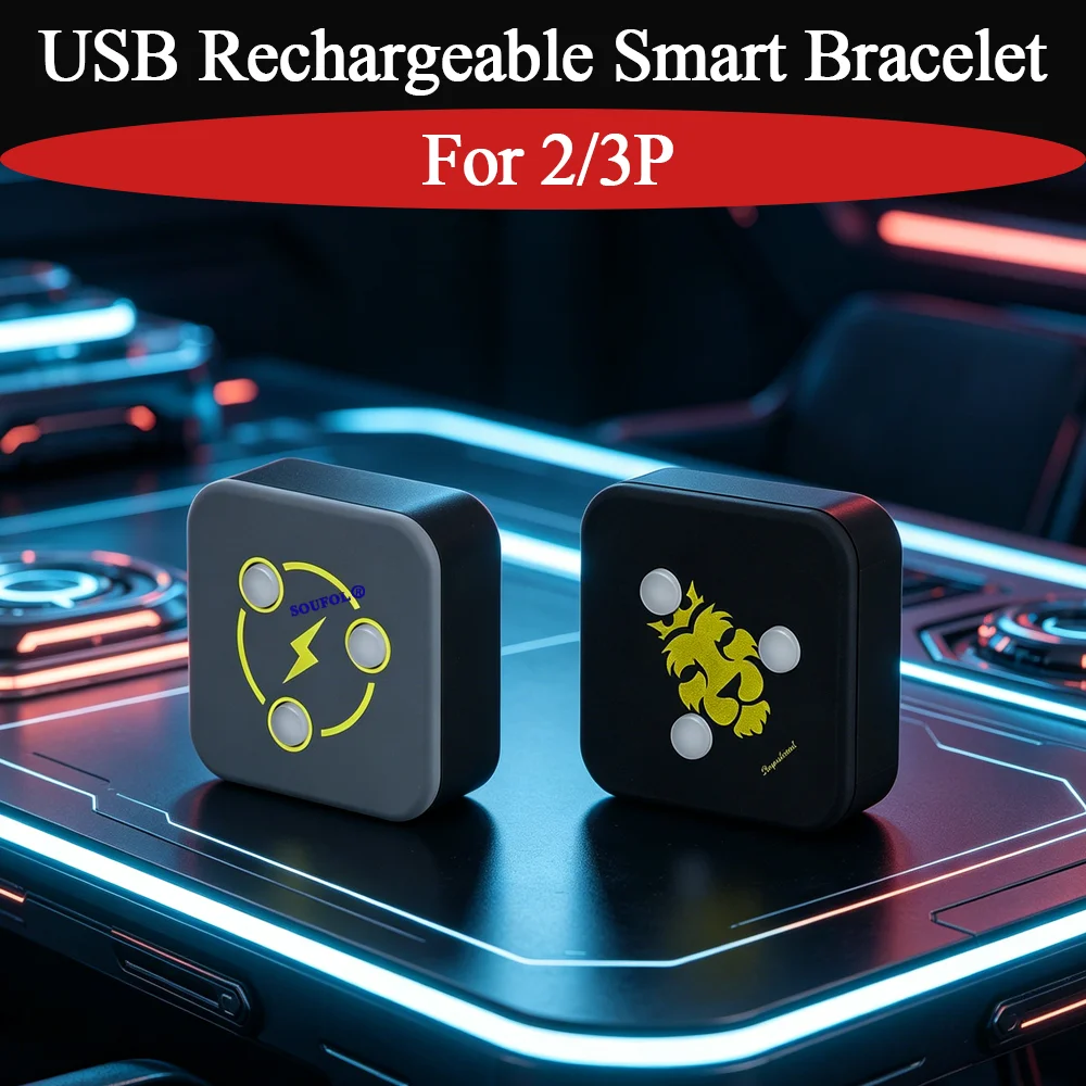 

New Durable 2P/3P USB Rechargeable Smart Bracelet Plus with Game Bluetooth-Com Wristband Auto Catch For 2P 3P Go Plus Accessory