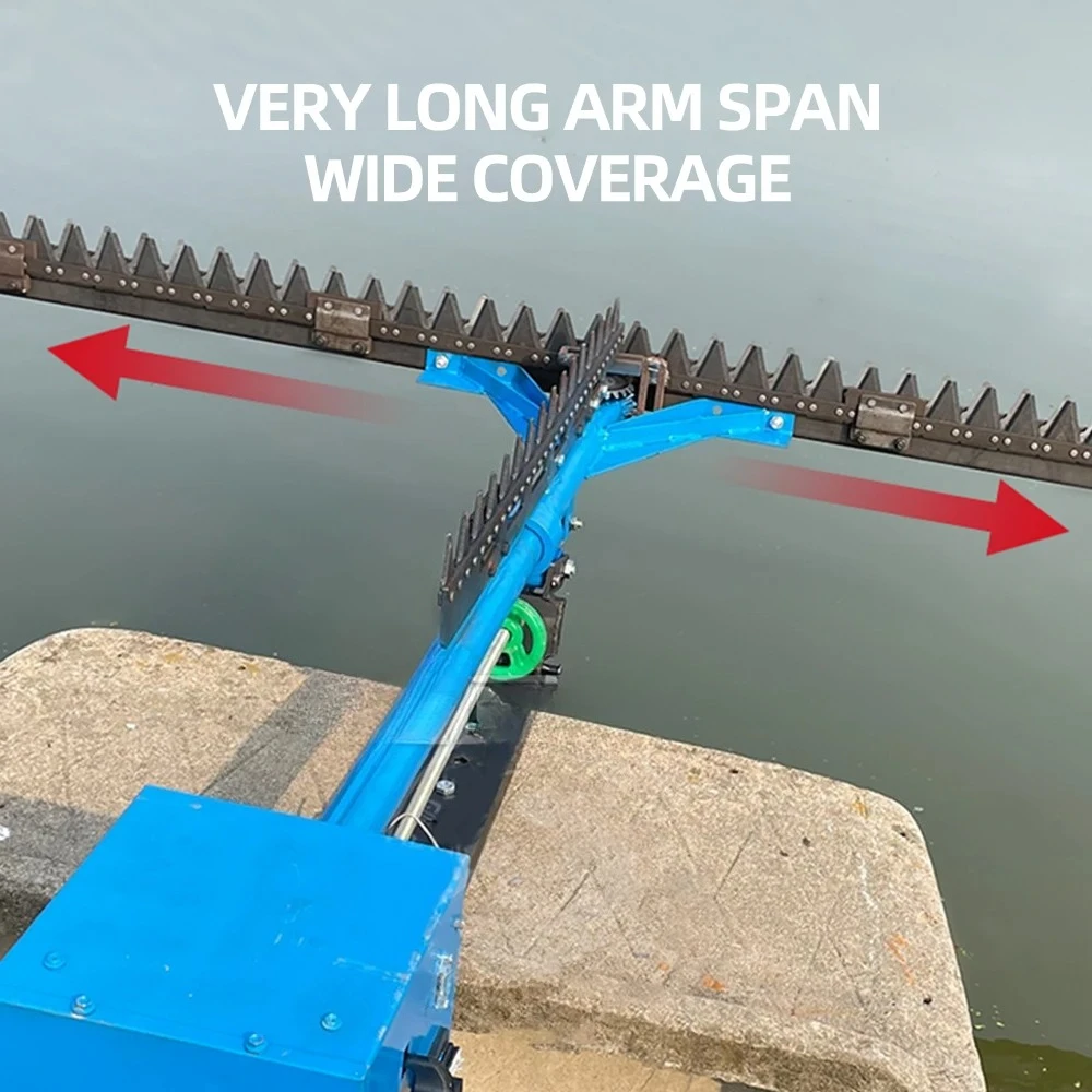 

48V Electric Lawn Mower Underwater for Pond Breeding/River Grass Harvesting Suspended Hull Work Grass Cutter no battery