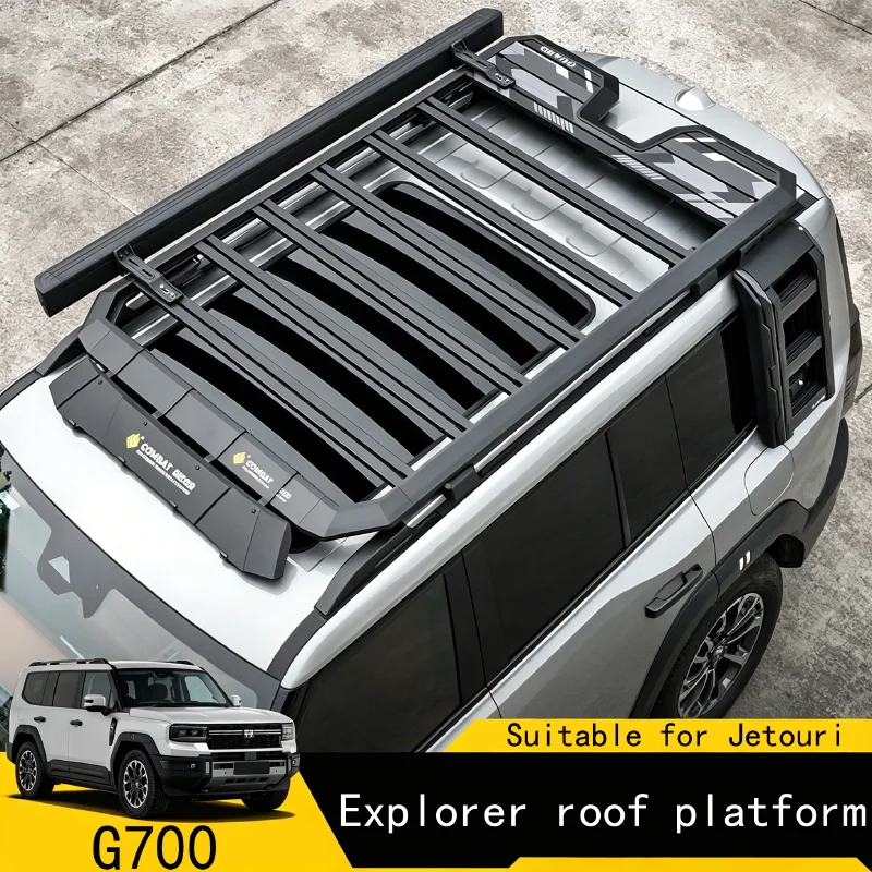 For JETOUR G700 Car Roof Luggage Rack Fit  Modified Car Roof Expansion Platform Side Ladder Small Backpack Accessories