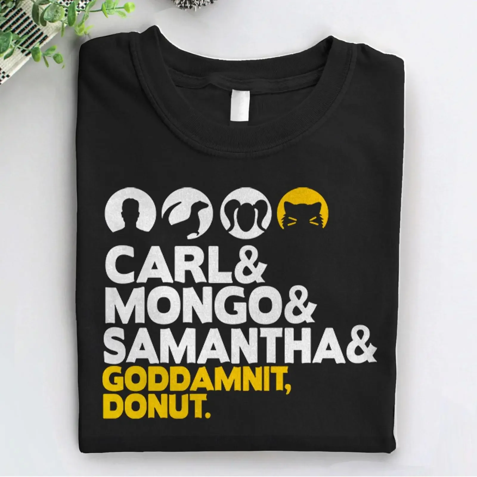 Dungeon Crawler Carl Goddamnit Donut T Shirt Mongo Samantha Soft Cotton Casual vintage Washed graphic Top For Everyday Wear