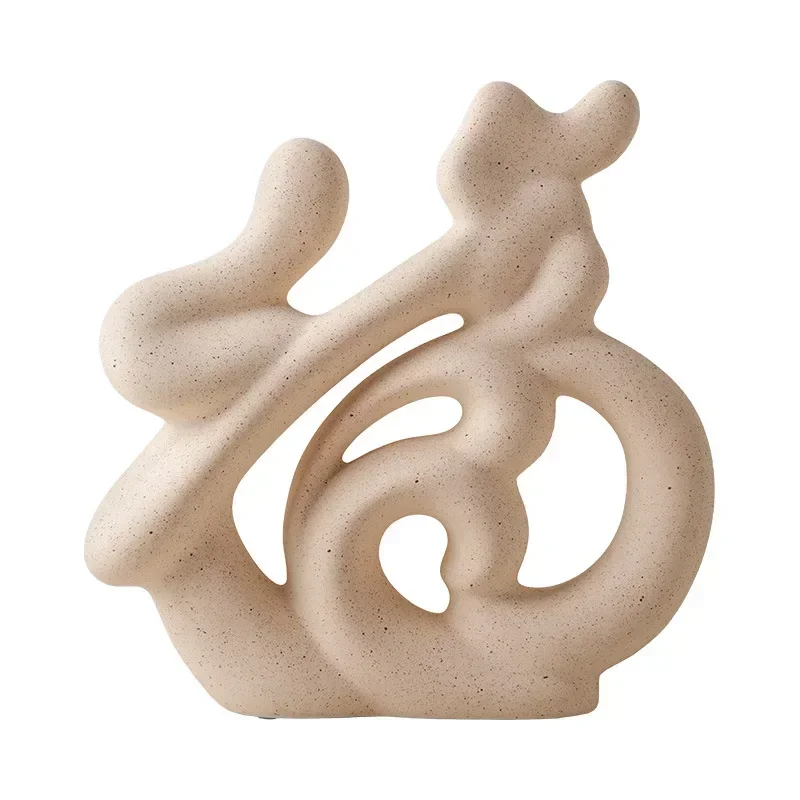 

Creative Fu Ceramic Small Sculpture Entrance Living Room Bedroom Desktop Dining Table Modern Home Crafts Ornament Decoration
