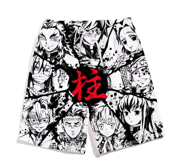 

Demon Slayer Shorts for Men and Women, Summer Pants, Anime and 2D Merchandise, Beach Pants, Loose and Casual Capri Pants