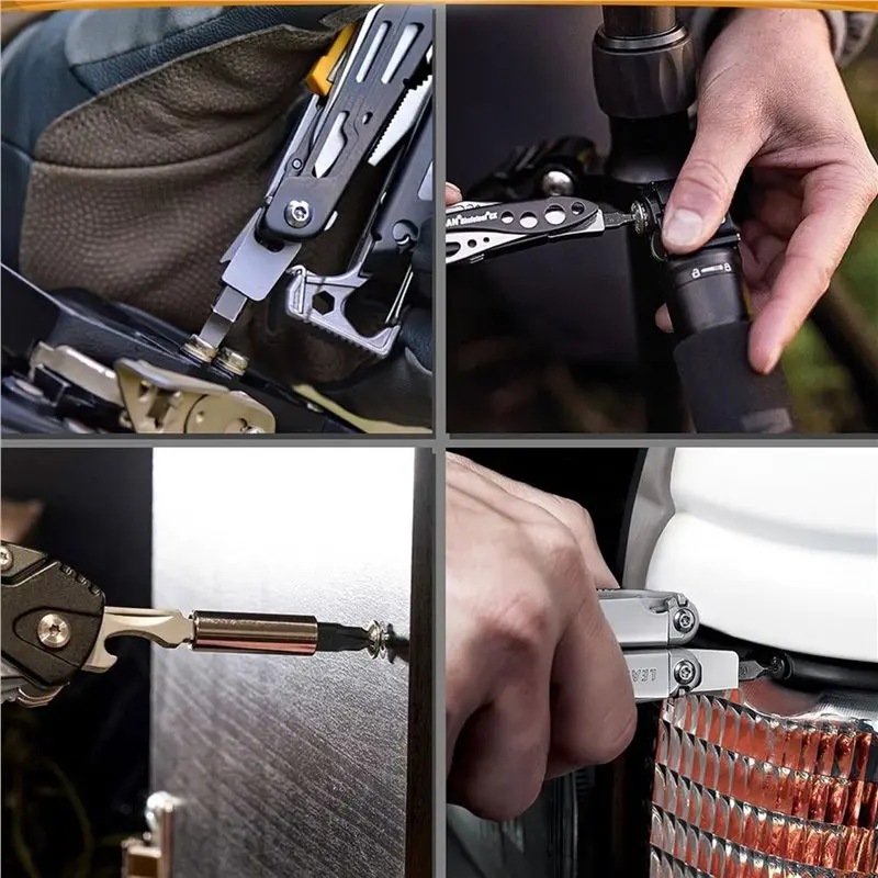 AT51-For Leatherman Multi-Tool Accessories- 6-Pack Double-Sided Screwdriver-Bits Includes 1/2