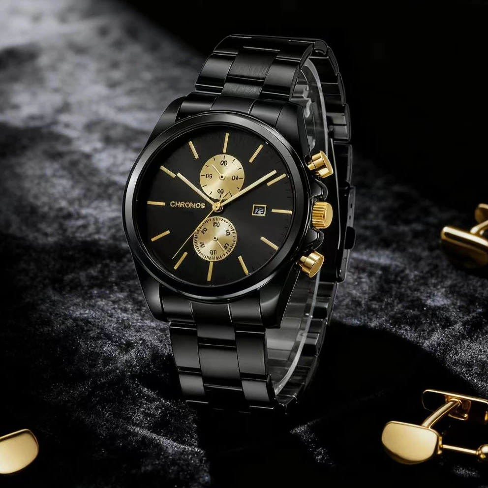 2025 New Luxury Men Watches Business Stainless Steel Date Waterproof Male Brand Sport Casual Quartz Wrist Watches reloj hombre
