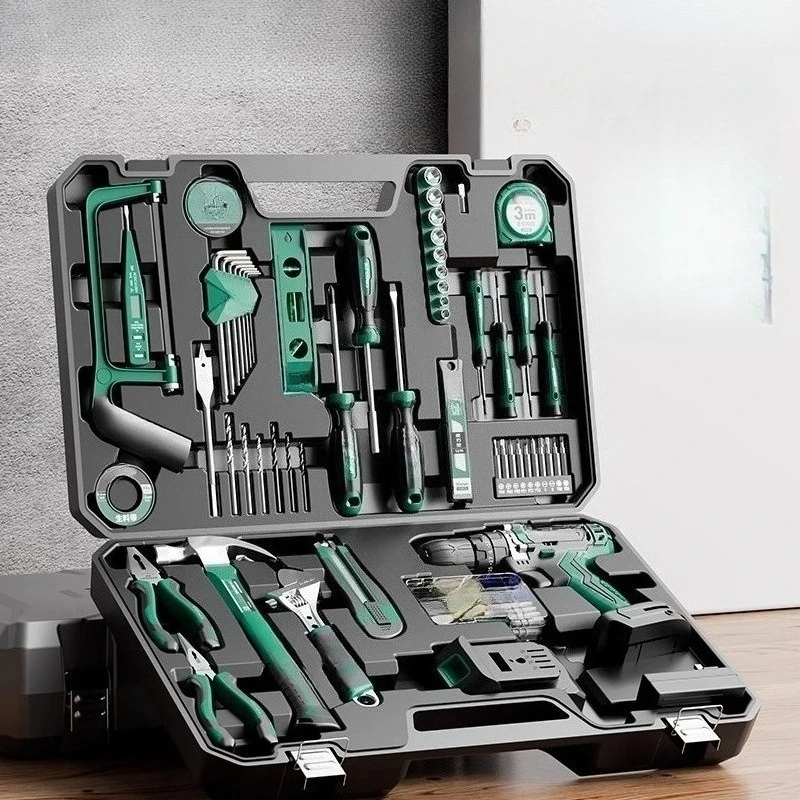 

Hardware tool set Household toolbox maintenance Universal combination Full set Daily electrician Woodworking Daquan