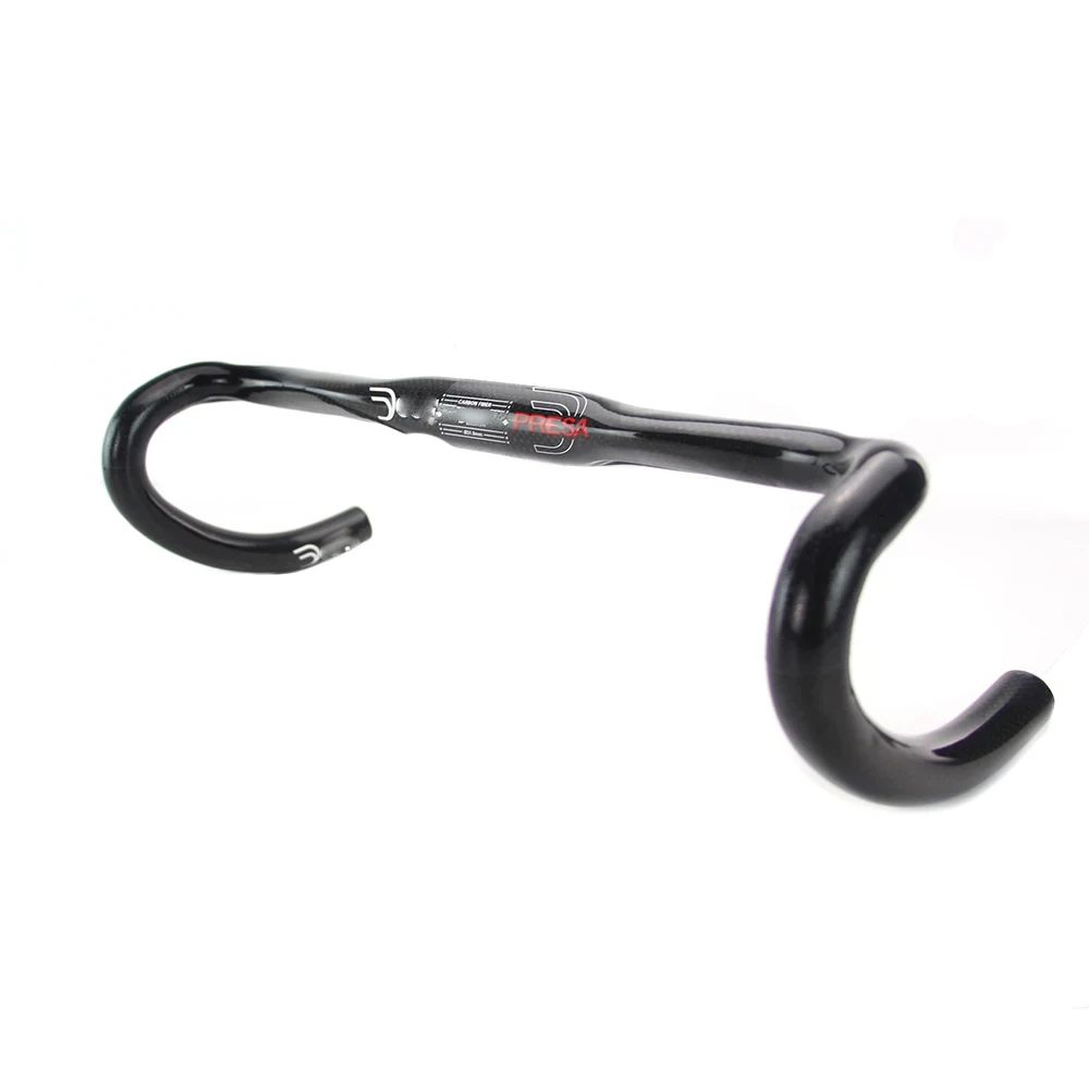 Carbon Fiber Road Bike Handlebar T800 Drop Road Bar 380-440mm 3K Gloss Bicycle Accessories