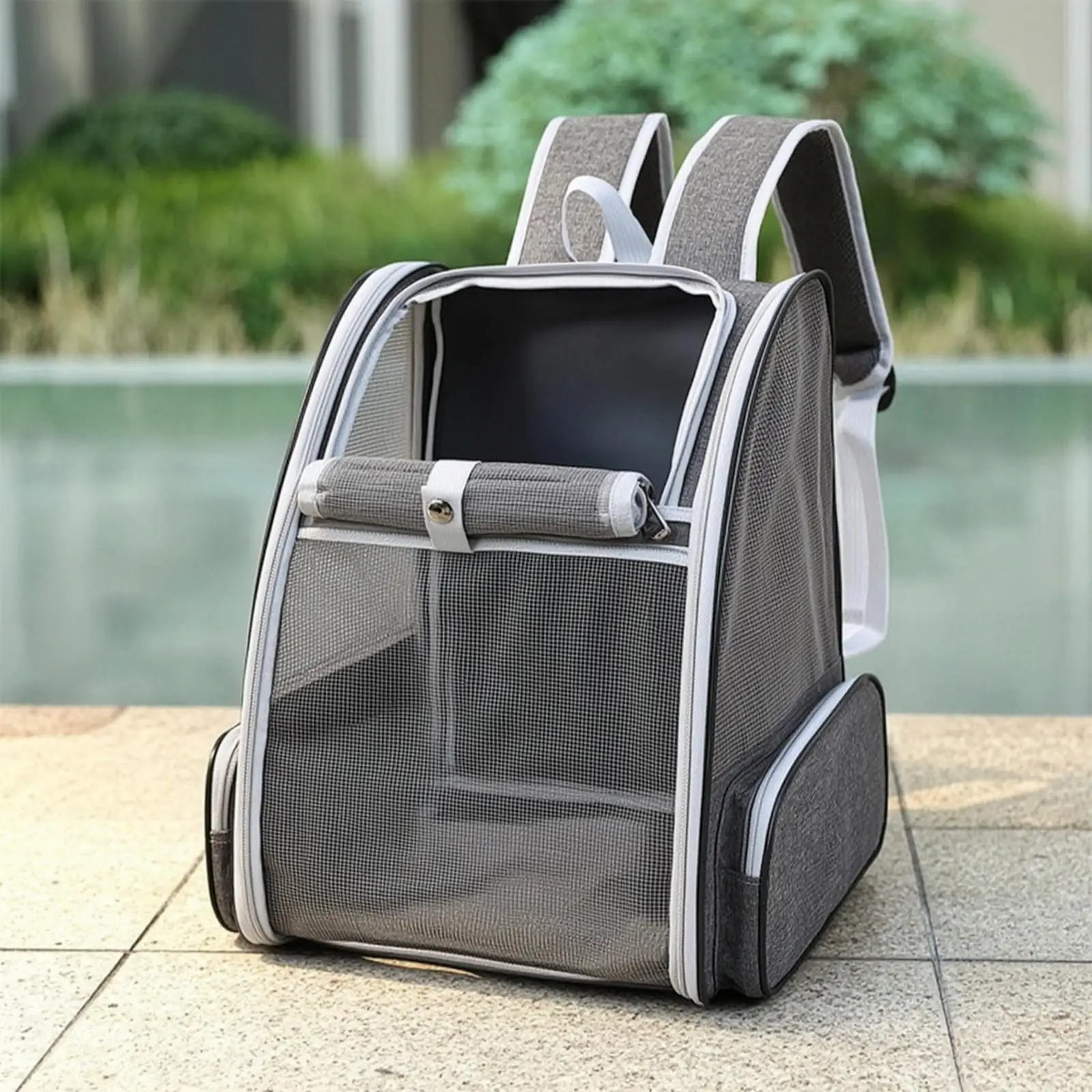 Industrial Carrier Breathable Pet Transport Bag Oxford Material Backpack Large Storage for Dog Walking Adventure
