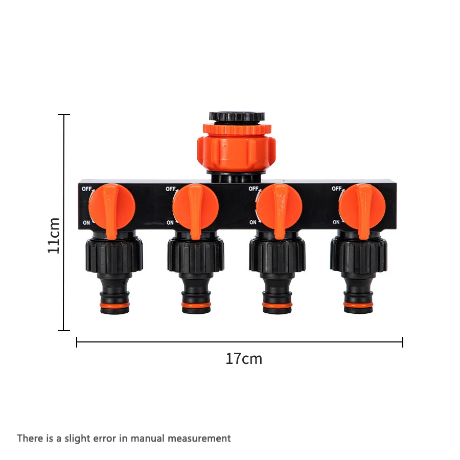 Kraanconnector Tuinaccessoires Waterverdeler 4-weg besproeiingsbenodigdheden Irrigatiefittingen Gereedschapslang Splittersysteem Thuis